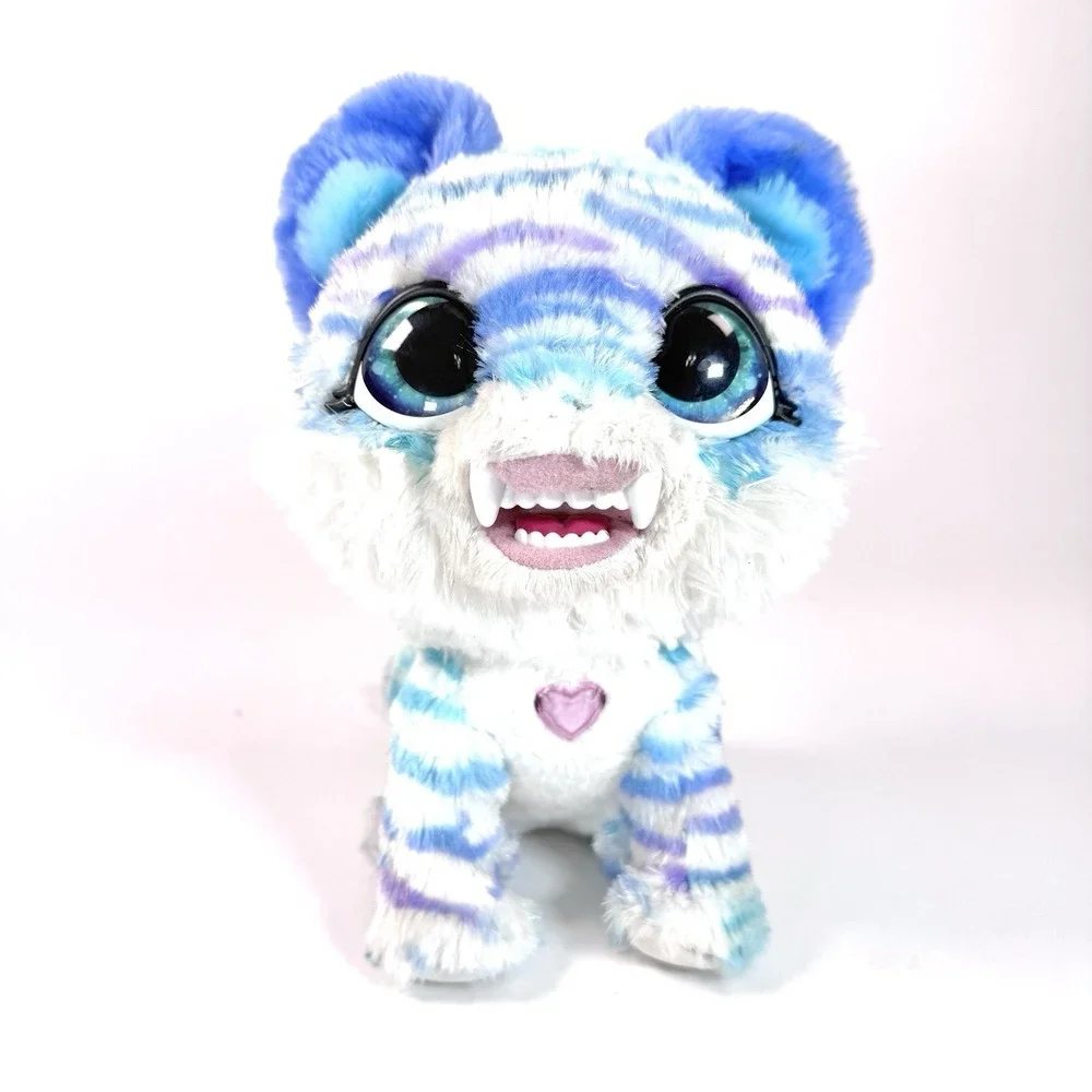 furReal North Sabertooth Kitty Interactive Plush Tiger Tested Working Hasbro
